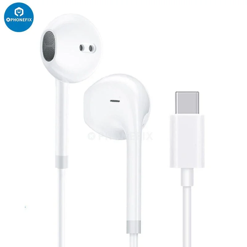USB-C Lightning Connector EarPods Wired Headphone For iPhone iPad MacBook - Image 5