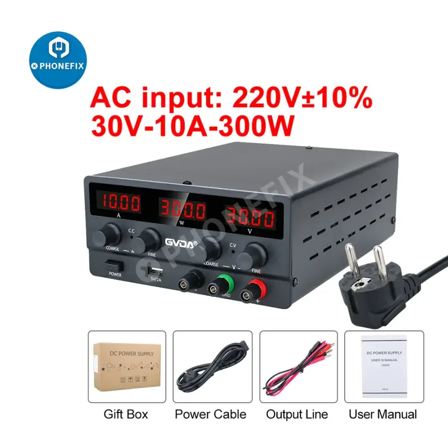 USB DC Regulated Laboratory Power Supply Adjustable Stabilizer - Image 15