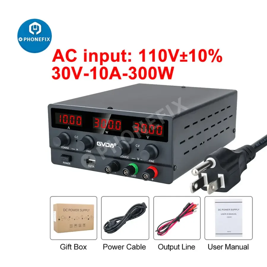 USB DC Regulated Laboratory Power Supply Adjustable Stabilizer - Image 16