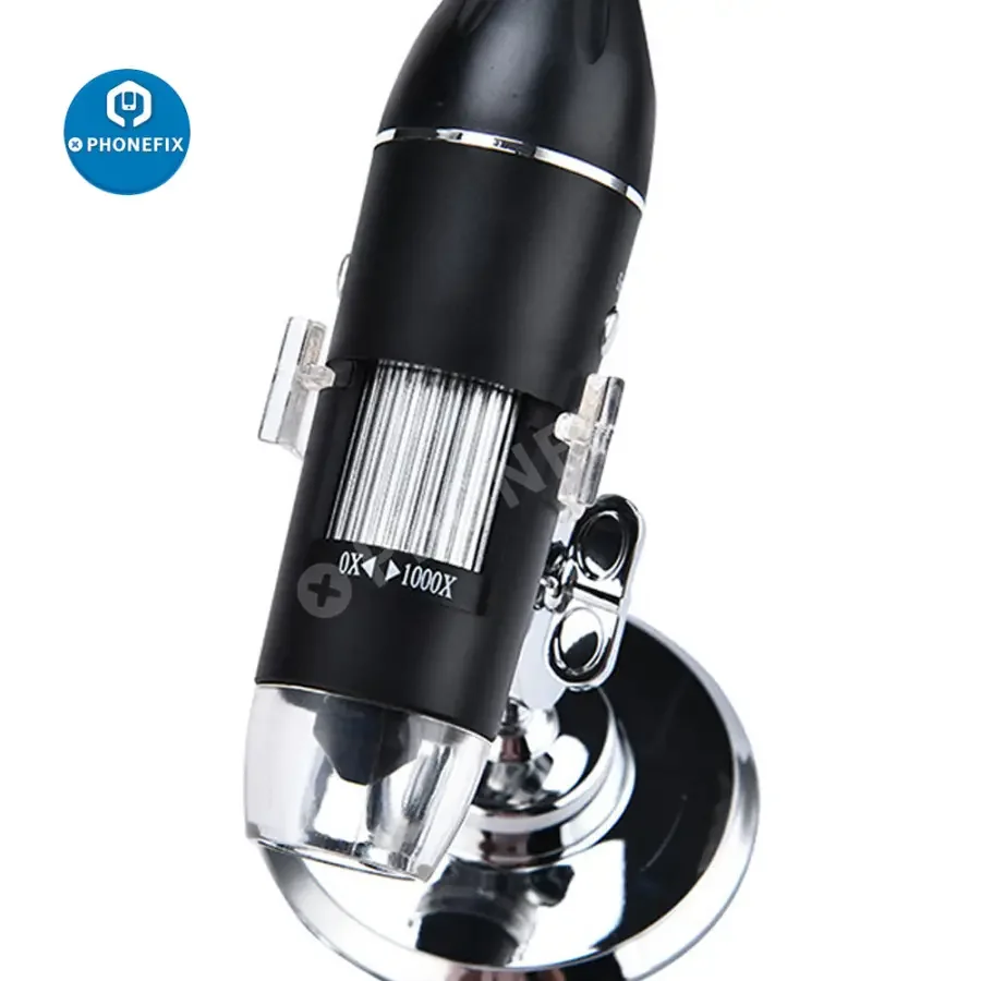 USB Digital Microscope Camera Endoscope 8 LED Magnifier With Stand - Image 3