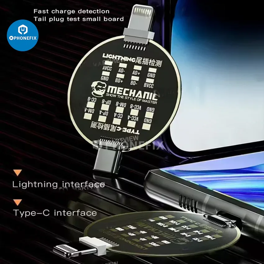 USB Dock Tail Plug Port Test Board for iPhone U2 Micro Ports Testing - Image 13