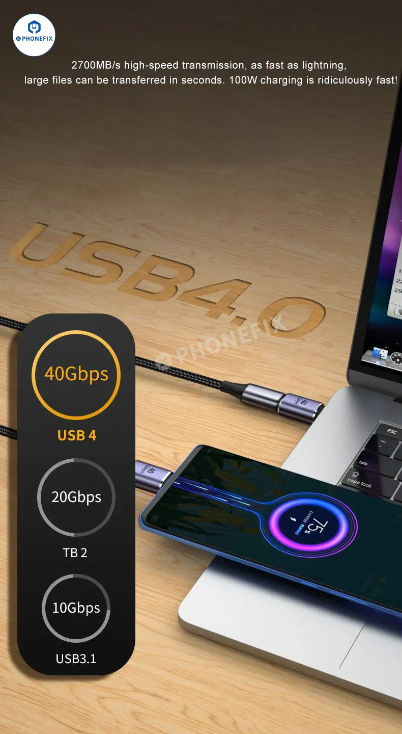 Multifunctional Type-C Adapter USB4 40Gbps 8K60HZ Converter - Image 9