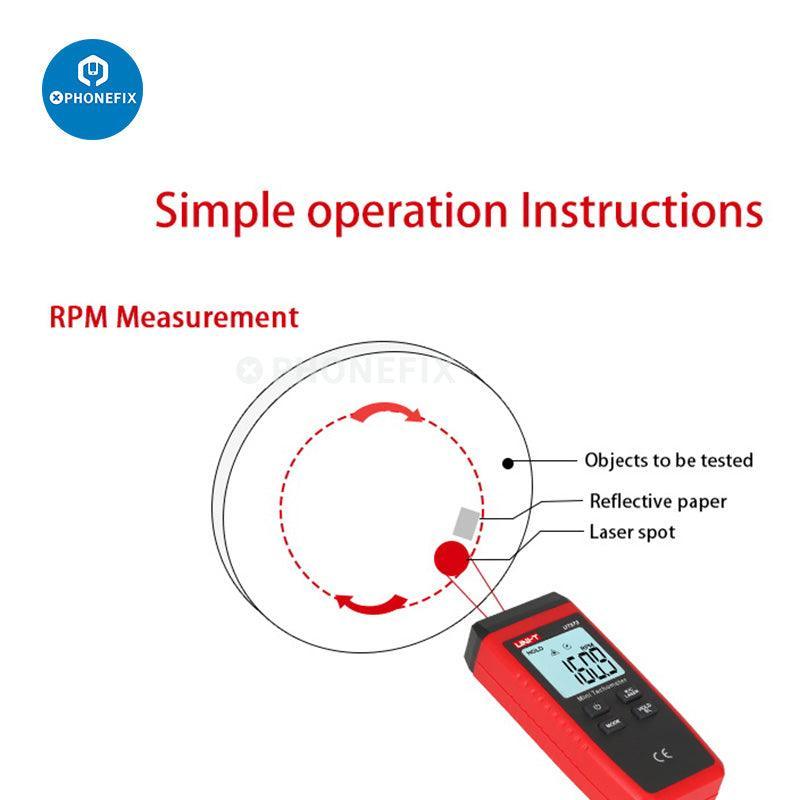 UT-373 Mini Tachometer Non-contact Rotation Speed Measurement - Image 4