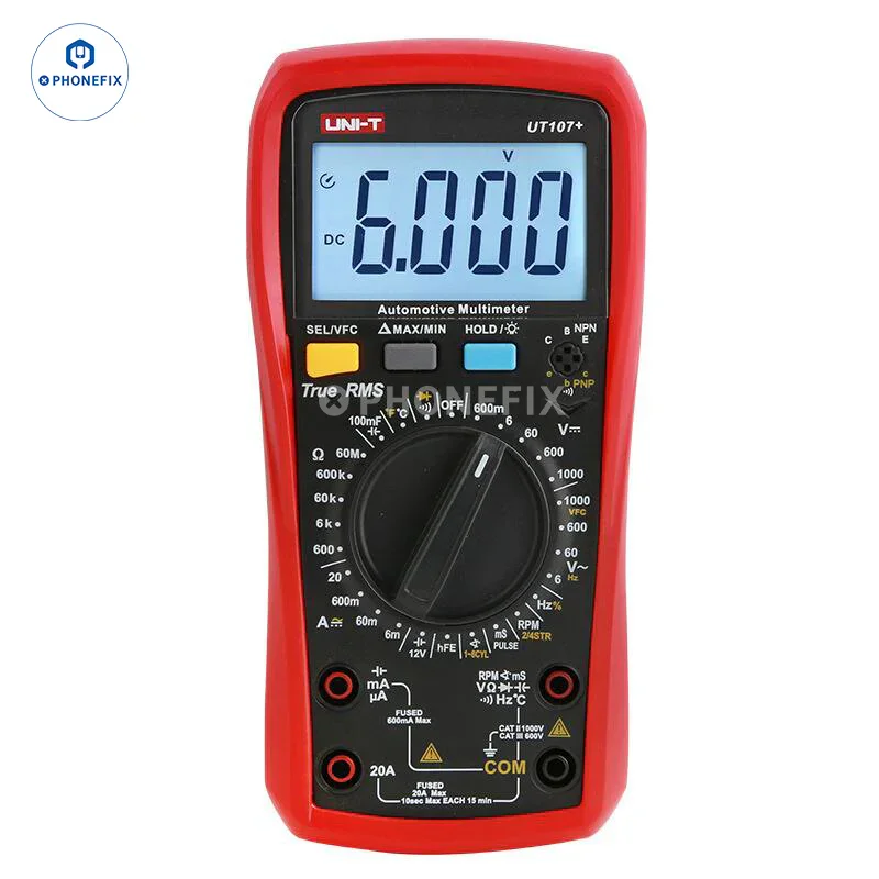 UT109 UT107 Digital Multimeter Hand-held Multi-Purpose Meter - Image 4