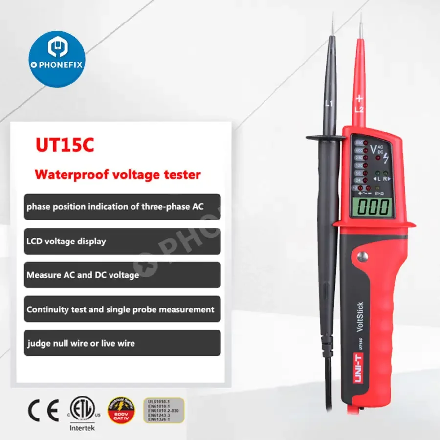 UT15C AC Voltage Tester Digital Multimeter Rotating Electric Pen - Image 7