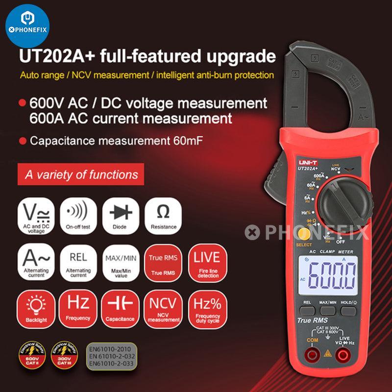 UT202/3/4A Multimeter Digital DC AC Digital Temperature Clamp Meter - Image 2