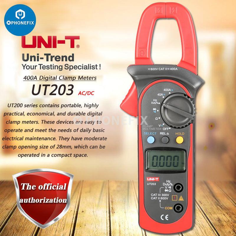 UT202/3/4A Multimeter Digital DC AC Digital Temperature Clamp Meter - Image 3