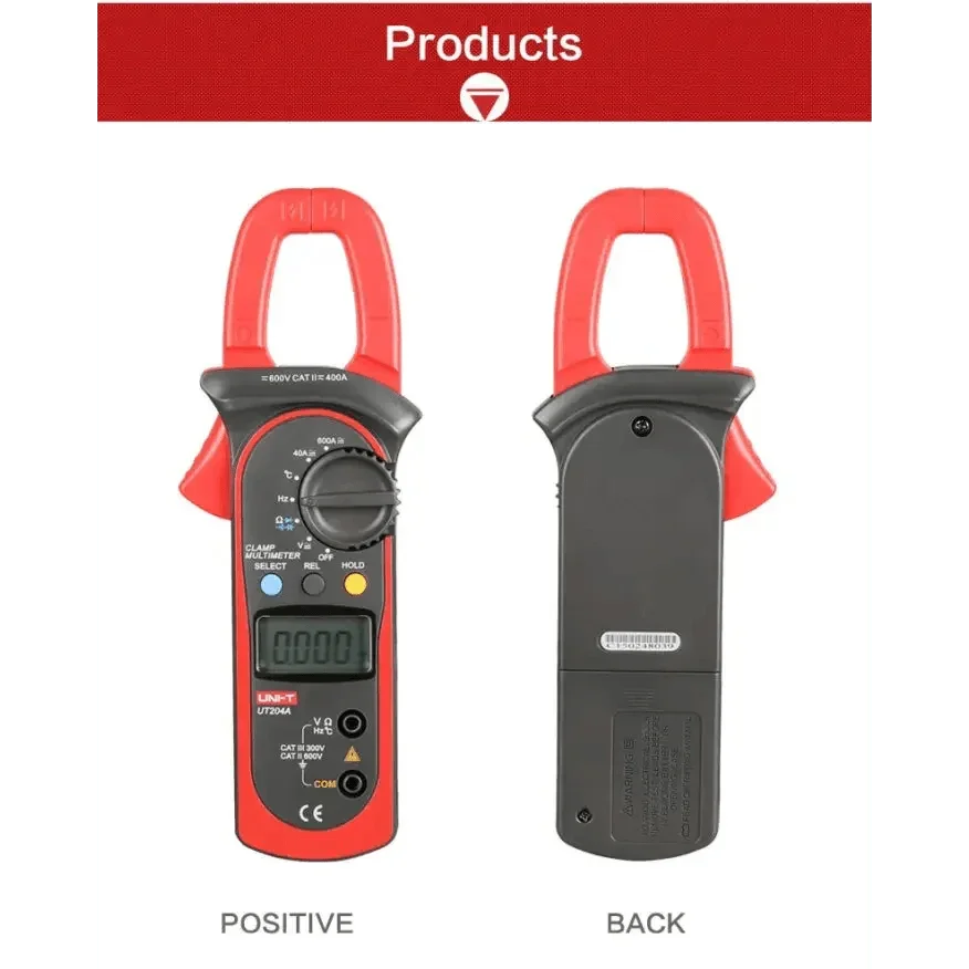UT202/3/4A Multimeter Digital DC AC Digital Temperature Clamp Meter - Image 8