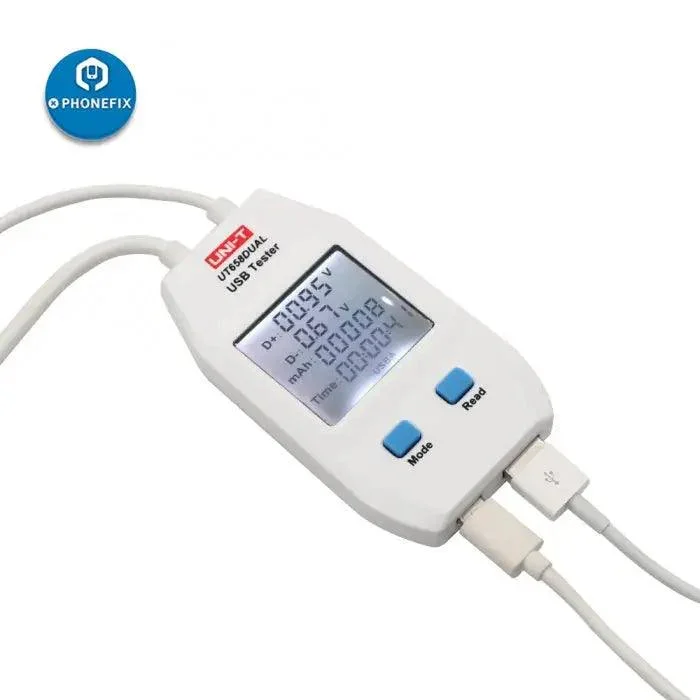 UT658 Dual Output Current Voltage Monitor USB Port Power Meter - Image 4