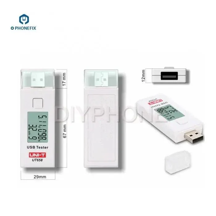 UT658 Mini USB Tester Charger Current Multimeter Digital LCD Display - Image 3