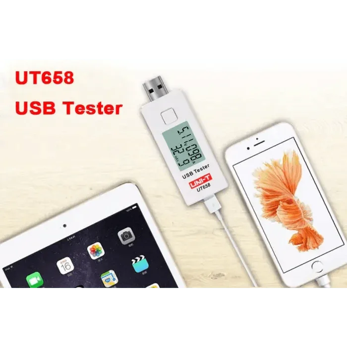 UT658 Mini USB Tester Charger Current Multimeter Digital LCD Display - Image 4