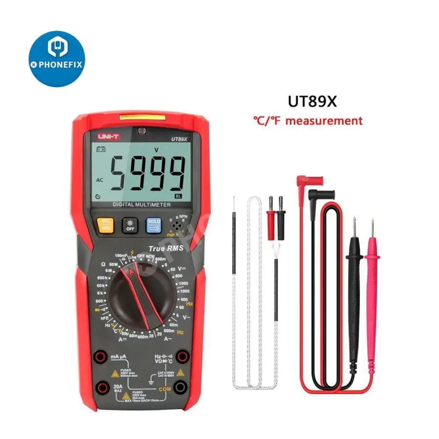 UT89XD LED Multimeter Smart Capacitance Voltage Current Tester - Image 5