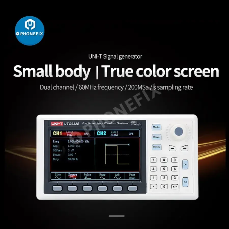 UTG932E UTG962E 2-channel Function Signal Generator Frequency Counter - Image 3