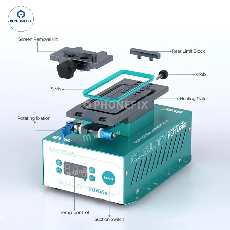 UYUE 958S-3 7 inch Auto Heating LCD Screen Separator Machine - Image 14