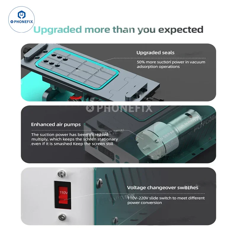 UYUE 958S-3 7 inch Auto Heating LCD Screen Separator Machine - Image 16