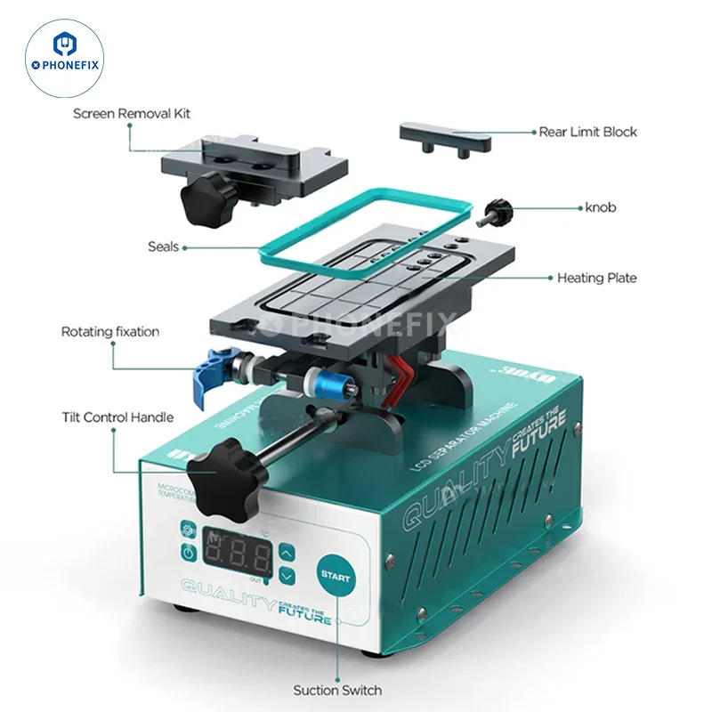 UYUE 958S-3 7 inch Auto Heating LCD Screen Separator Machine - Image 19