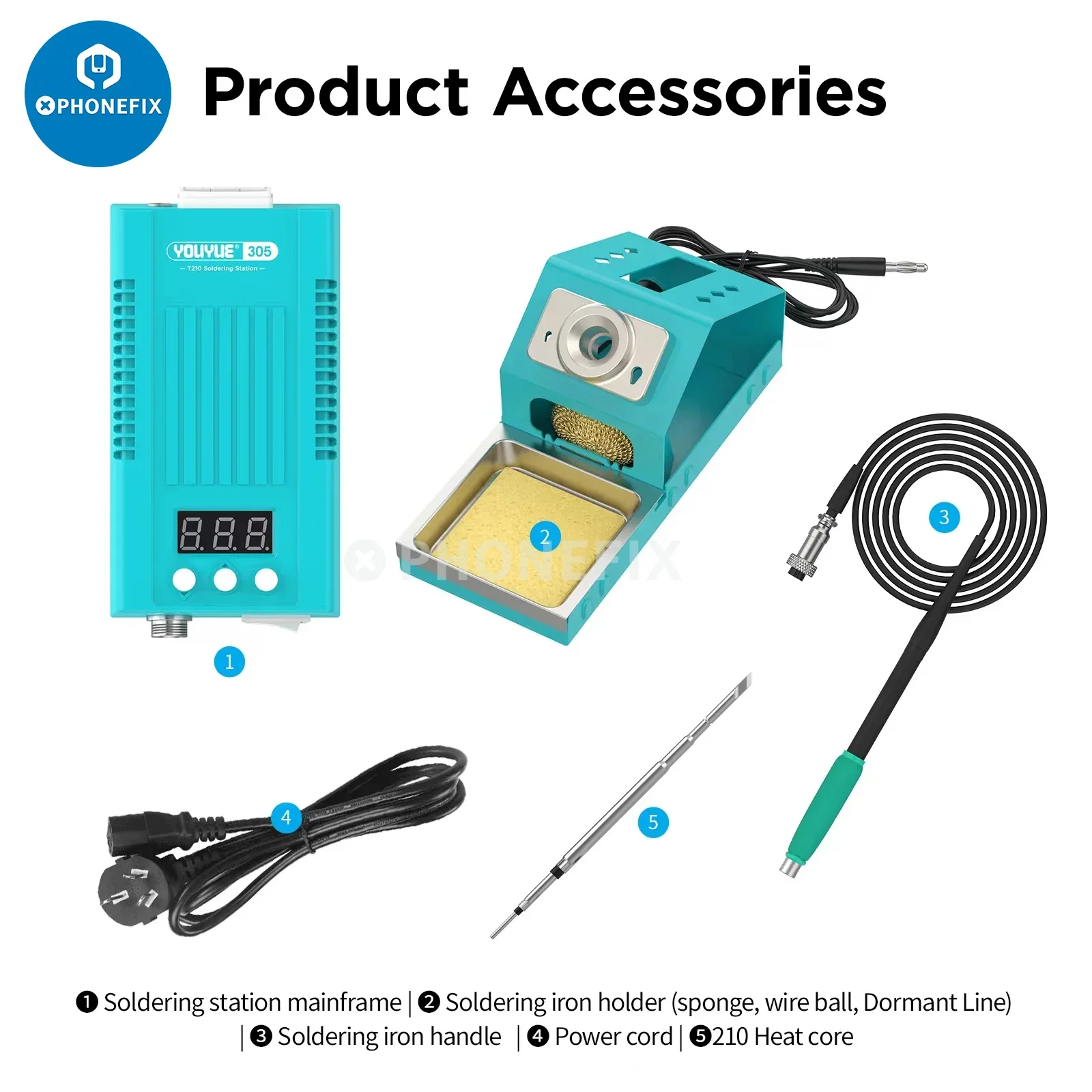 UYUE 305 T210 soldering iron station with JBC C210 Iron Tips - Image 2