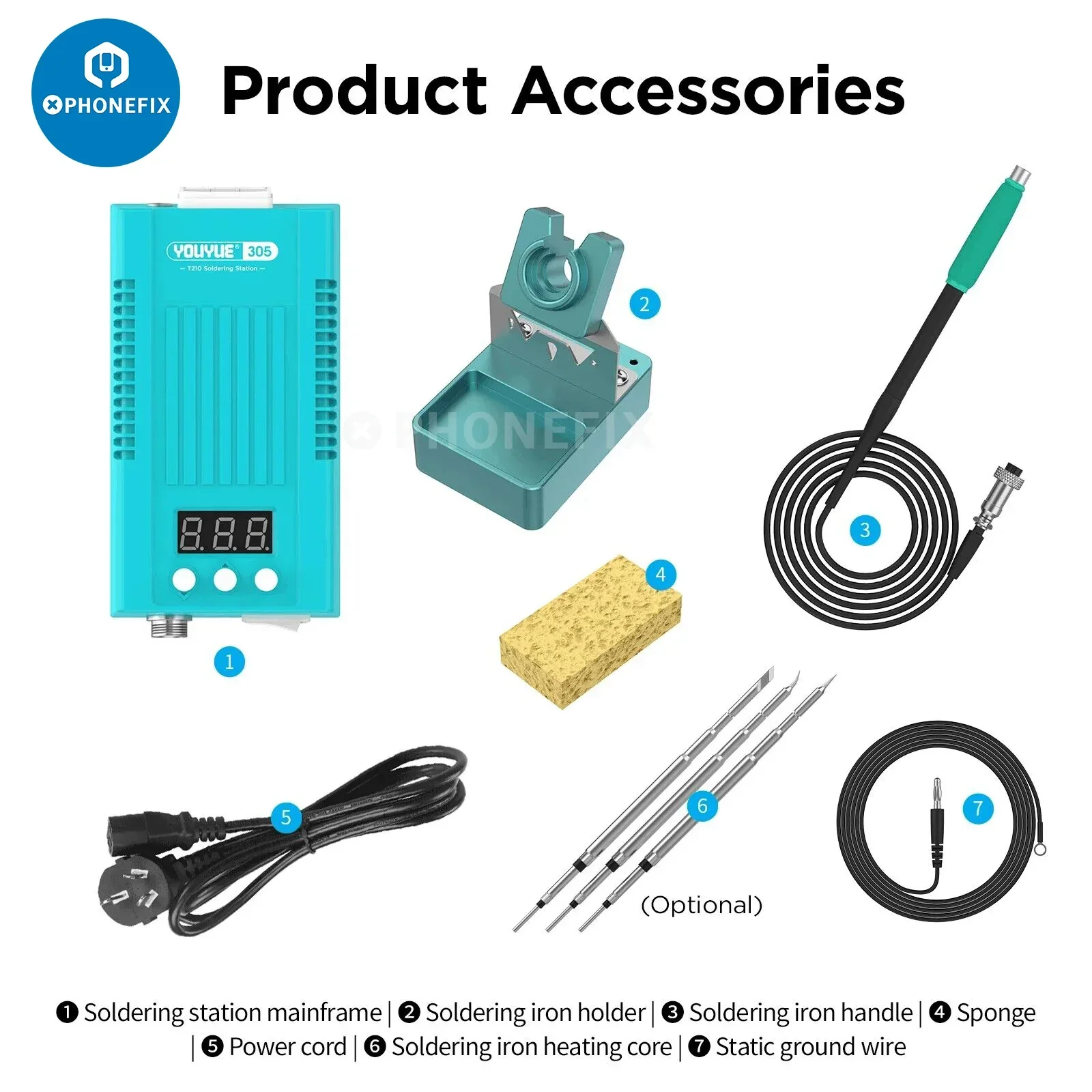 UYUE 305 T210 soldering iron station with JBC C210 Iron Tips - Image 3