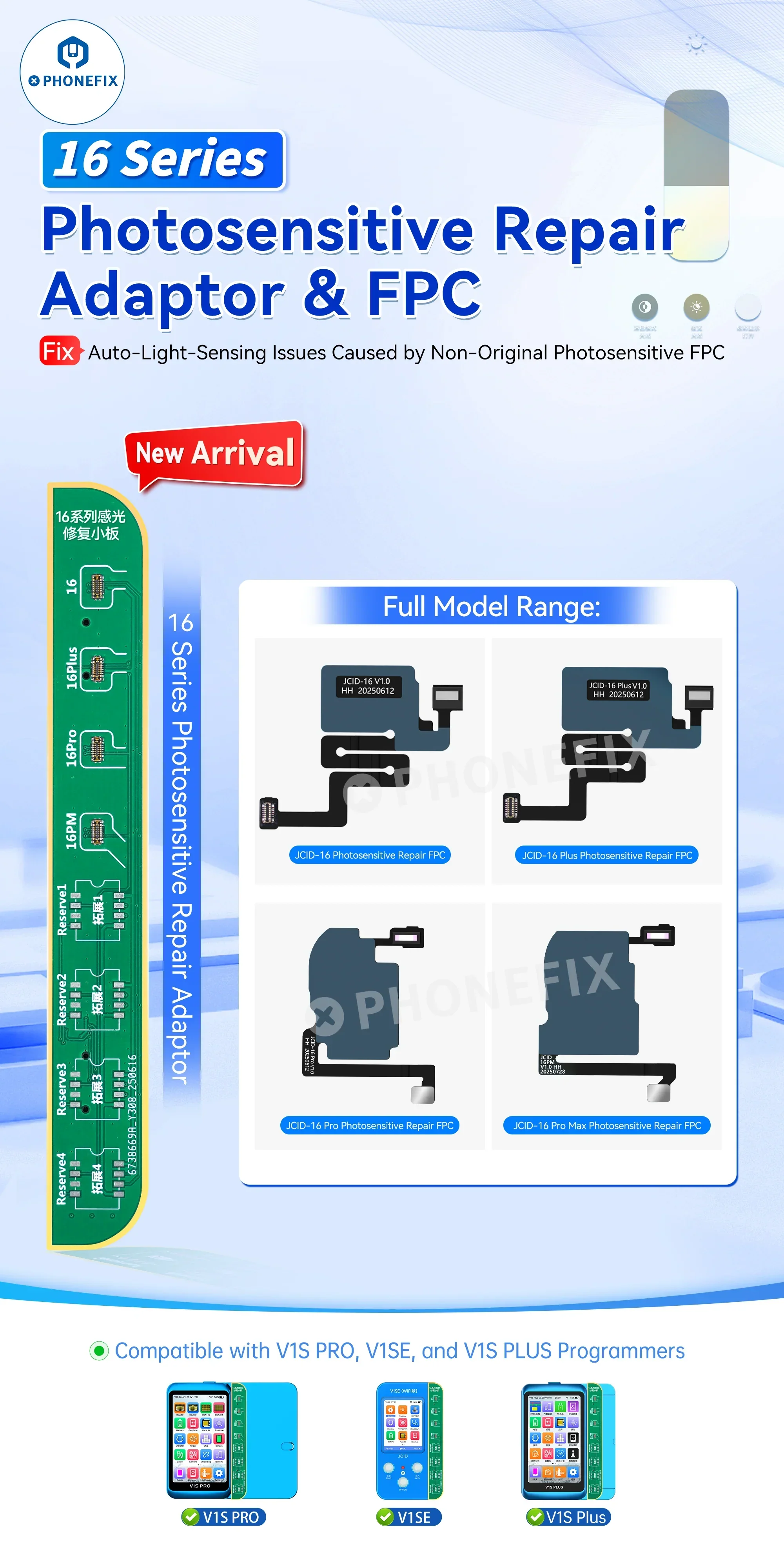 JC V1S Receiver FPC Test Board For iPhone True Tone Face ID Repair - Image 46