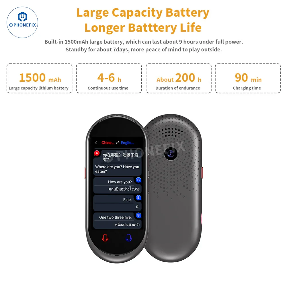 VORMOR Z6 Z8 Portable Translator Smart Offline Real Time Translation - Image 10