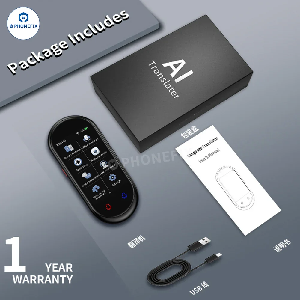 VORMOR Z6 Z8 Portable Translator Smart Offline Real Time Translation - Image 15