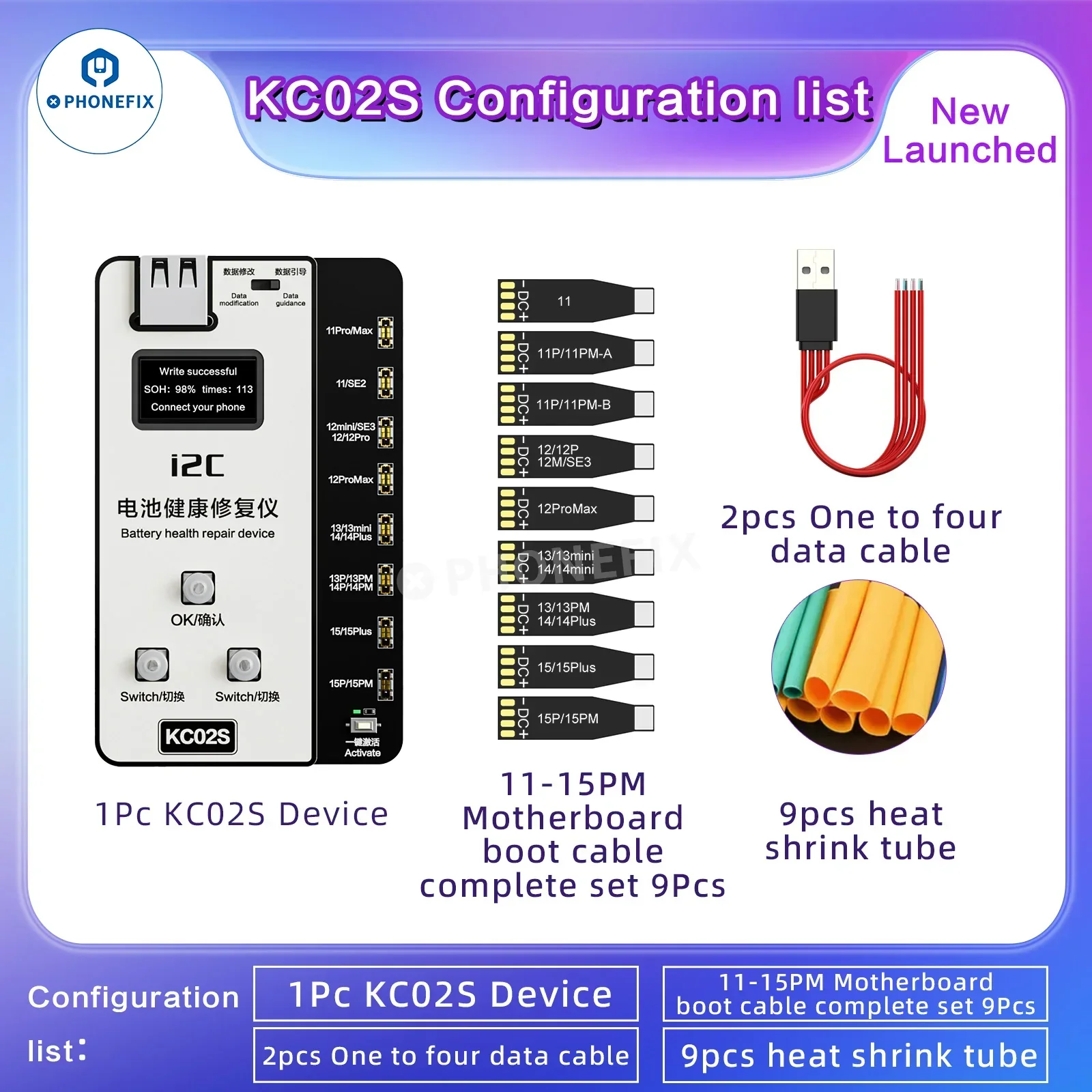 W09 Pro Tester Solved iPhone 11-15 Battery Pop-up Without Tag-on Cable - Image 11