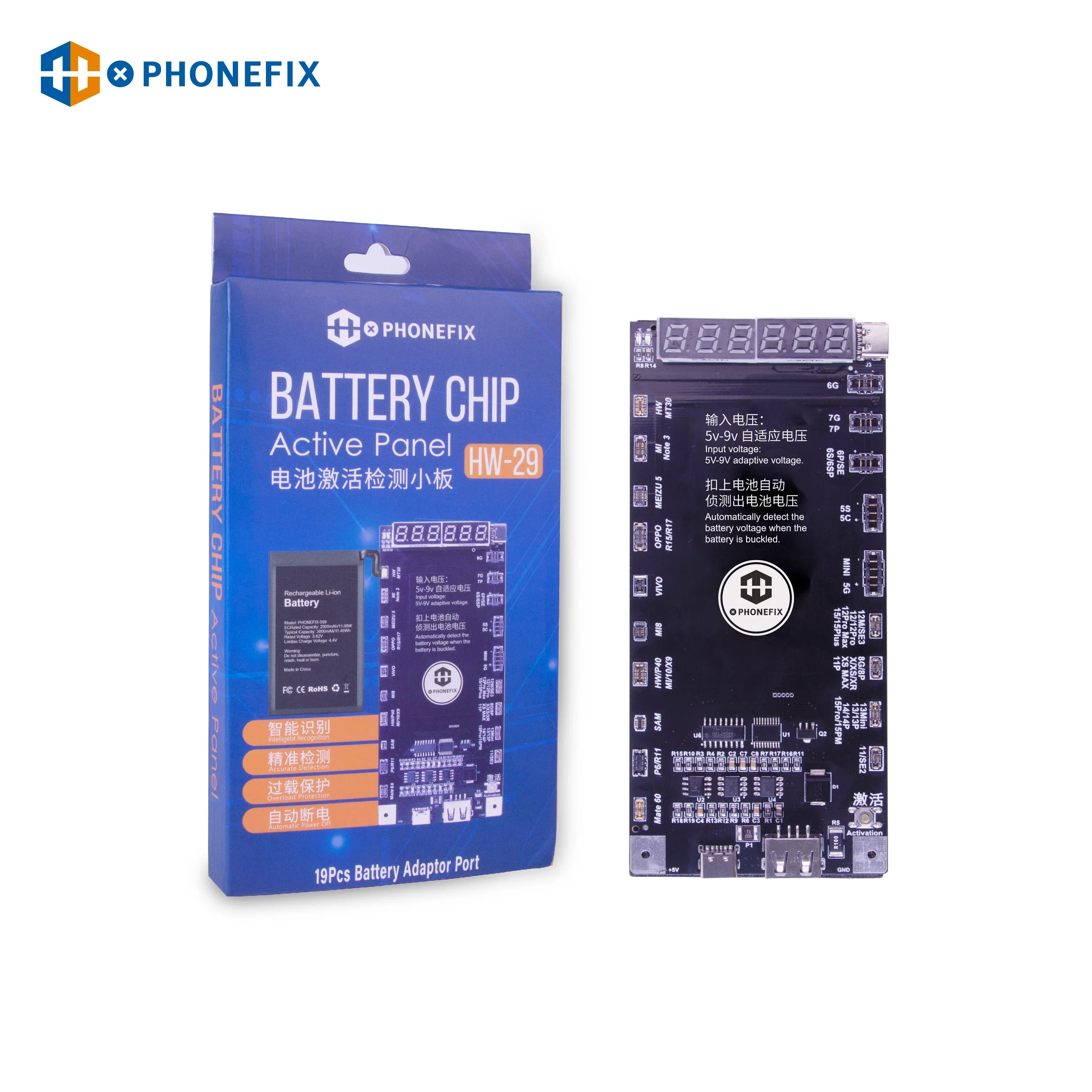 W209 Pro V11 Battery Charging Activation Board For iPhone 6-17 Android - Image 3