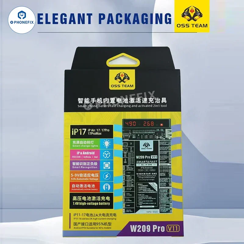 W209 Pro 2 IN 1 iPhone Android Phone Battery Activation Charge Board - Image 5