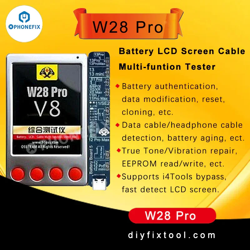 W28 Pro Screen Battery Tester For iPhone iPad Apple Watch Android - Image 2