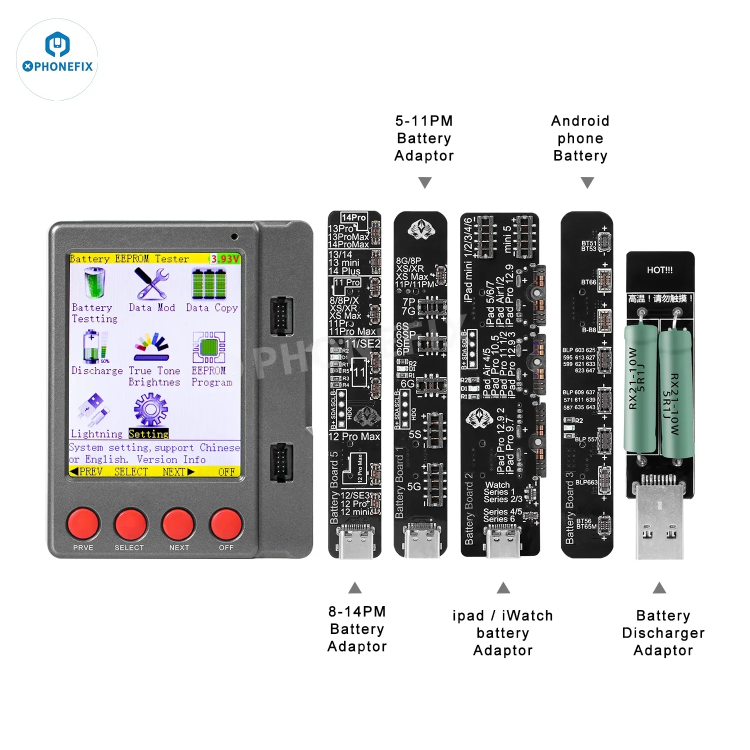 W28 Pro Screen Battery Tester For iPhone iPad Apple Watch Android - Image 6