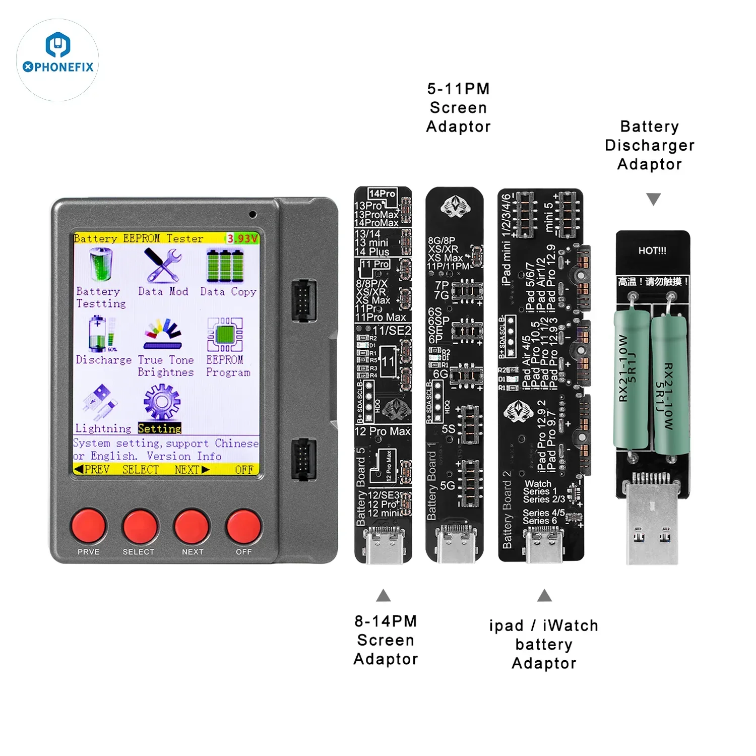 W28 Pro Screen Battery Tester For iPhone iPad Apple Watch Android - Image 8