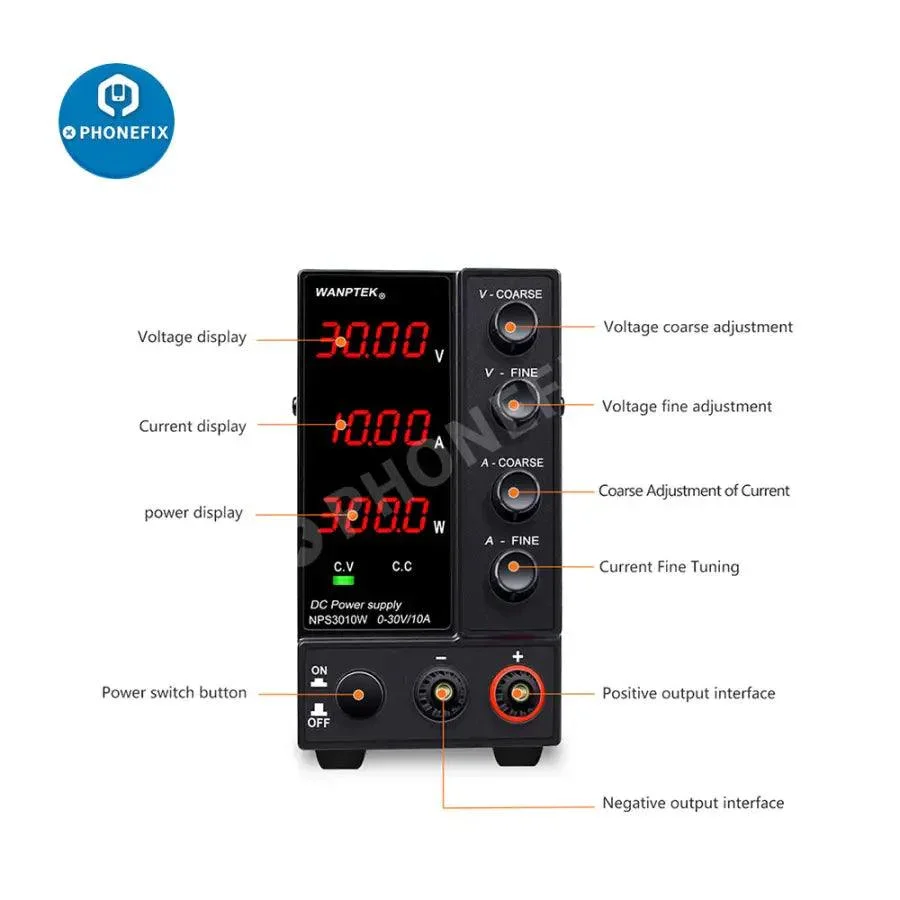 Wanptek Adjustable DC Power Supply Precision Voltage Regulator - Image 12