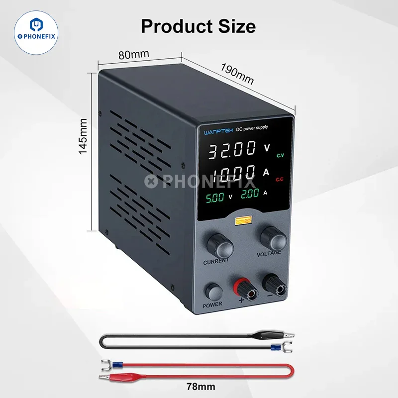 Wanptek GA Series Adjustable DC Voltage Regulator Digital Power Supply - Image 8