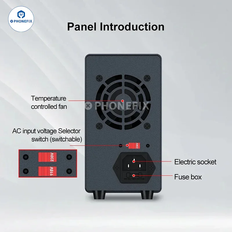 Wanptek GA Series Adjustable DC Voltage Regulator Digital Power Supply - Image 9