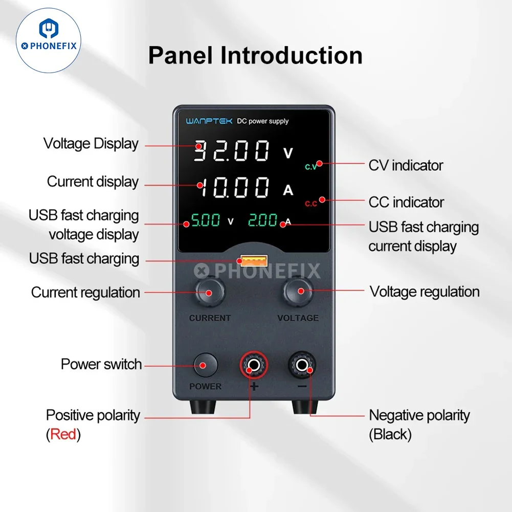 Wanptek GC Series Adjustable DC Power Supply Voltage Regulator - Image 4