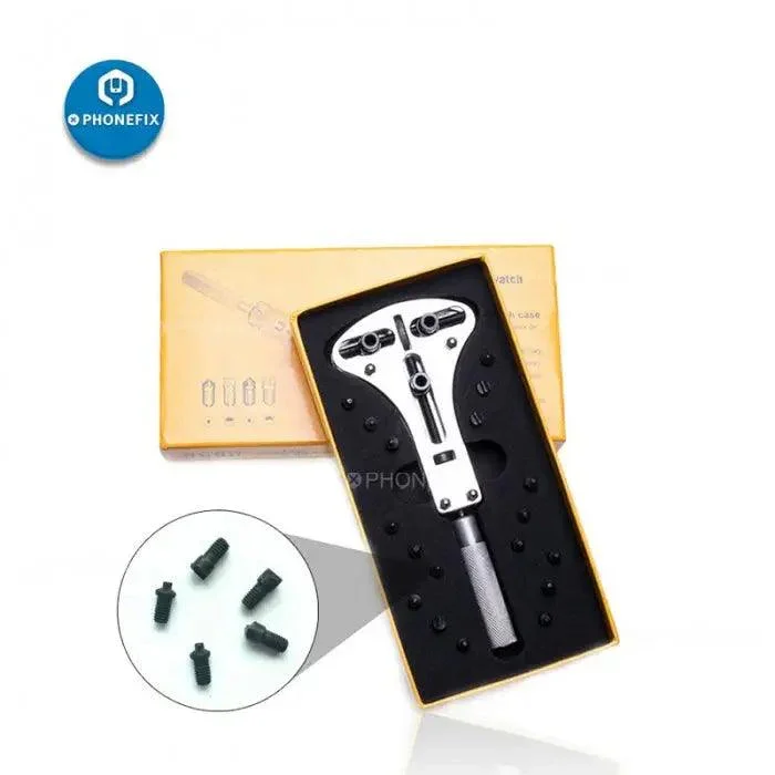 Watch Repair Wrench 55mm Watch Back Case Opener with 18pcs Screws - Image 4