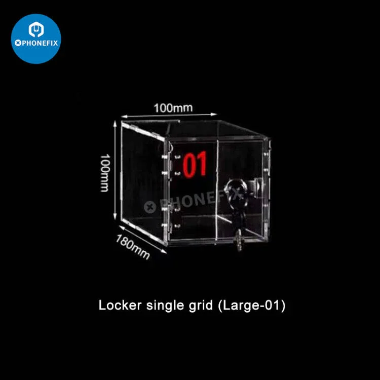 Waterproof Acrylic Mobile Phone Small Device Storage Locker Box - Image 6