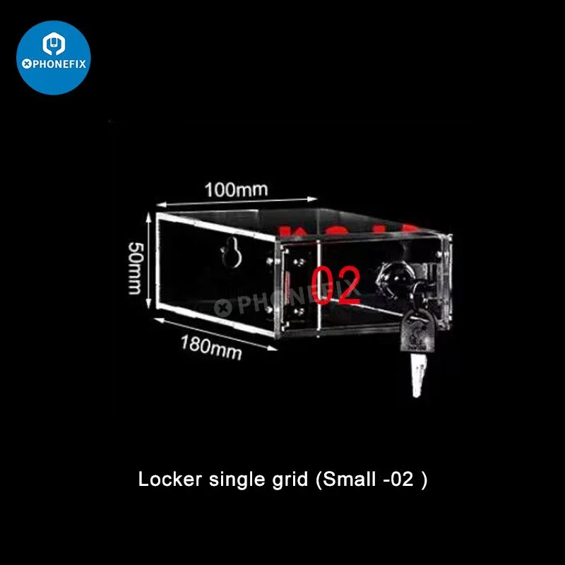 Waterproof Acrylic Mobile Phone Small Device Storage Locker Box - Image 7