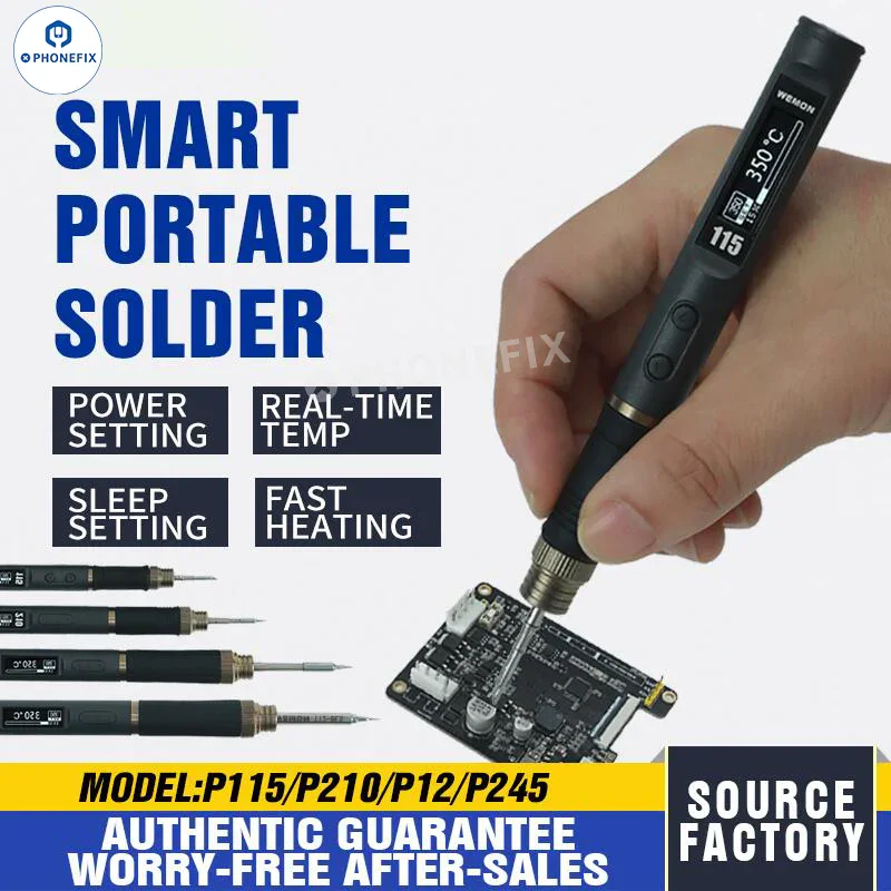 WEMON Portable Soldering Iron supports C115 C210 C245 T12 Tips - Image 2