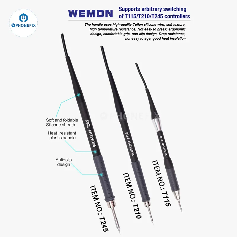 WEMON T31 Soldering Station Compatible C115 C210 C245 Iron Tip - Image 3