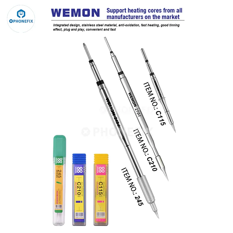 WEMON T31 Soldering Station Compatible C115 C210 C245 Iron Tip - Image 9