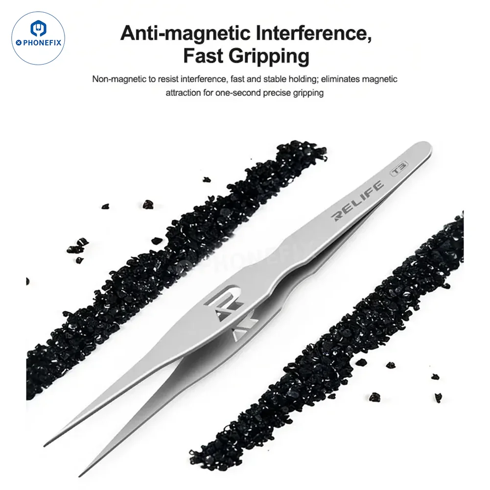 Wide Body Grip Tweezers Ultra-fine Pointed Tip for Mobile Phone Repair - Image 7