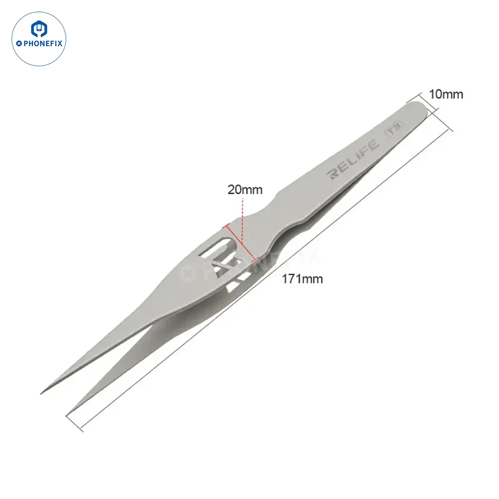 Wide Body Grip Tweezers Ultra-fine Pointed Tip for Mobile Phone Repair - Image 8