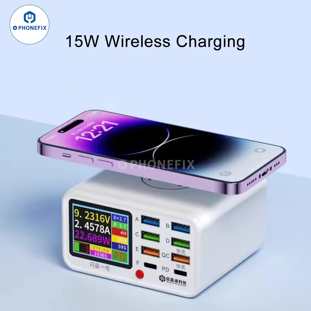 Wireless Charger 8 Ports Fast Charging Station For Phone Laptop - Image 7