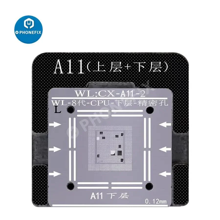 WL 0.1mm BGA Reballing Stencils Kit For iPhone A8-A16 CPU - Image 13