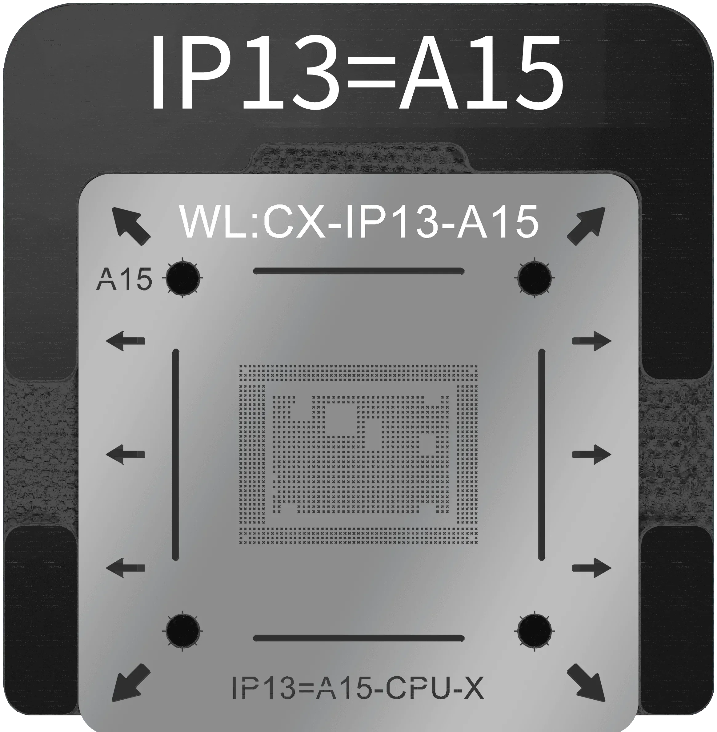 WL 0.1mm BGA Reballing Stencils Kit For iPhone A8-A16 CPU - Image 16