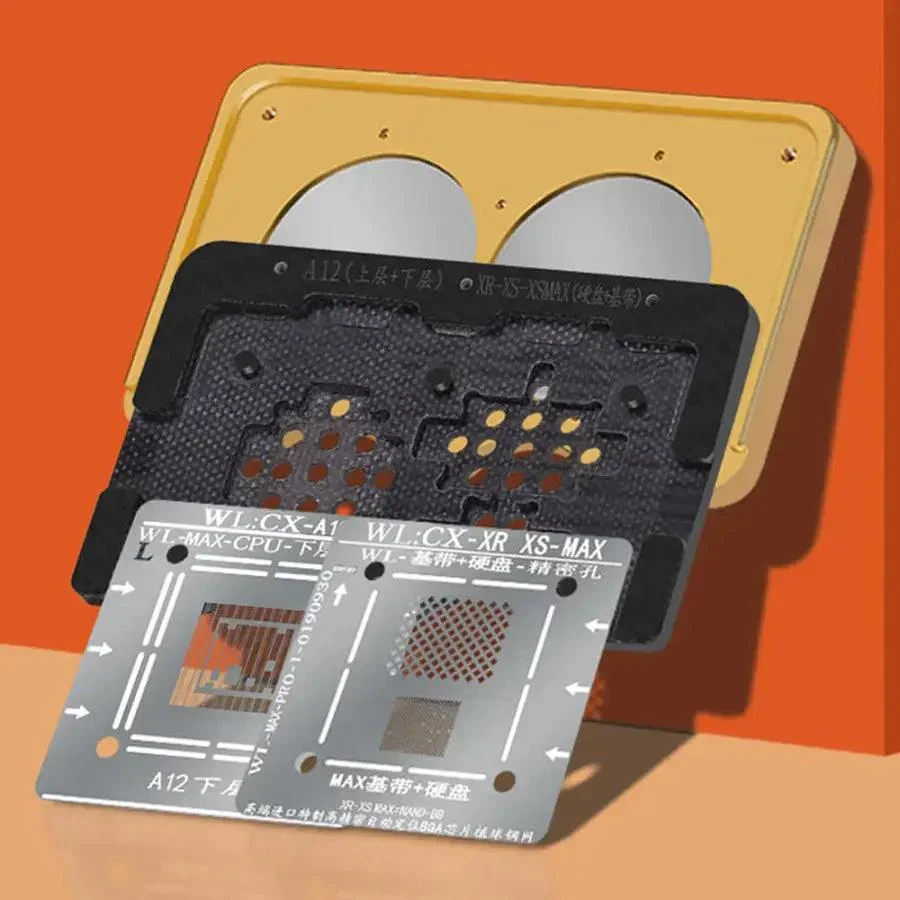 WL 2 In 1 CPU NAND BGA Reballing Stencil Platform for iPhone 6-XSM - Image 4