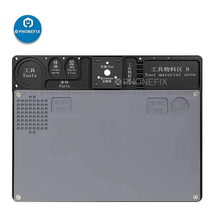 WL Aluminium Alloy Microscope Base 330x198mm Maintenance Pad - Image 4