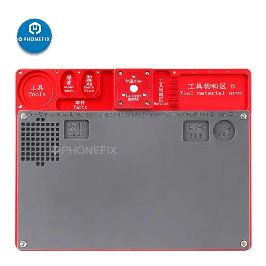 WL Aluminium Alloy Microscope Base 330x198mm Maintenance Pad - Image 5