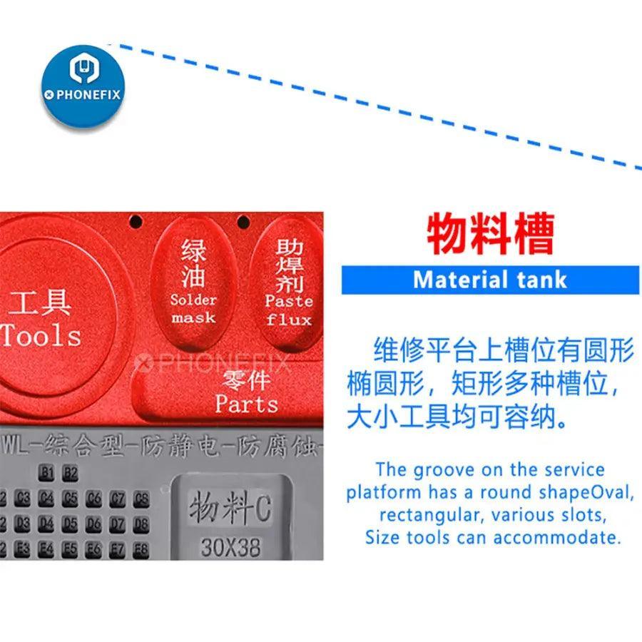 WL Aluminium Alloy Microscope Base 330x198mm Maintenance Pad - Image 9